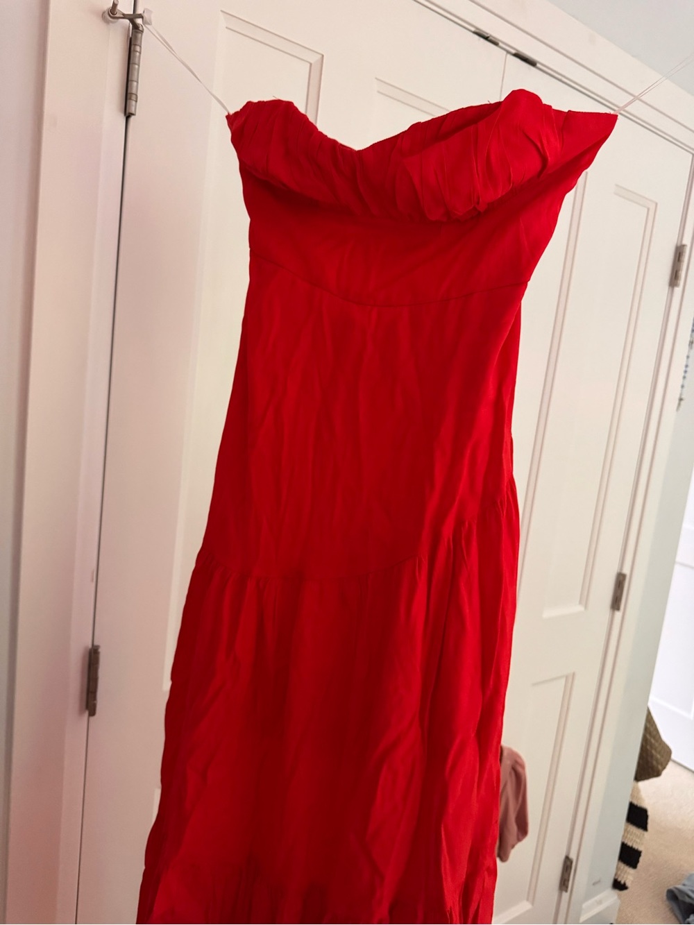 Hello Molly Strapless Red Women's Evening Dress